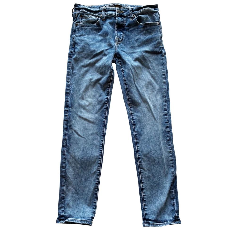 American Eagle Jeans Mens 32x30 Next Level Flex Skinny Medium Wash Blue Denim